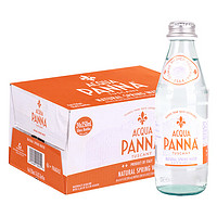 ACQUA PANNA 普娜 意大利进口普娜(PANNA)天然矿泉水玻璃瓶饮用水瓶装水弱碱水 普娜玻璃瓶250ml*24瓶 瓶