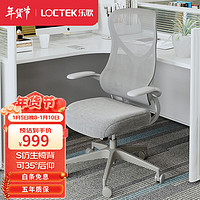 Loctek 乐歌 人体工学电脑椅子办公椅会议椅家用转椅 座椅 老板椅Y21-云母灰