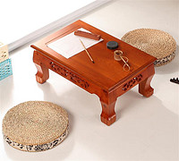 意奢汇 实木雕花飘窗桌欧式榻榻米茶几现代简约炕桌和室几阳地台矮桌