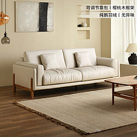 LANDBOND 联邦 科技布沙发现代简约客厅米尼小户型三人位可调节头枕直排沙发