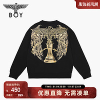 BOY LONDON BOYLONDON秋季男女同款朋克高街圆领套头卫衣N03002