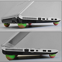 自由光 笔记本电脑散热球脚垫通用四个半球可爱硅胶便携式防滑器垫高架托15.6英寸17.3支架14底座13.3游戏本倾斜