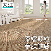 DAJIANG 大江 客厅地毯轻奢高级感免洗沙发茶几毯羊毛床边毯卧室地毯大面积 安德斯-深摩卡