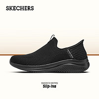 斯凯奇（Skechers）男鞋休闲简约网面健步鞋闪穿系列一脚蹬休闲运动鞋 41.5