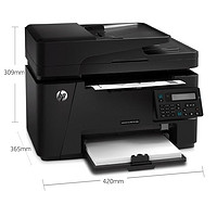 HP 惠普 128fn/fw/126a/nw黑白激光打印機復印一體機無線商務辦公用