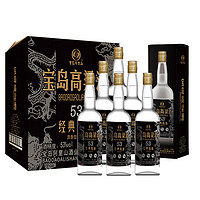 宝岛阿里山 闽台风味高粱酒 53度清香型纯粮白酒 经典陈酿 450mL* 6瓶（送一瓶500ml孔酒）