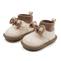 秋冬季女宝宝鞋子婴儿童鞋棉鞋小童加绒鞋软底学步鞋女童皮鞋
