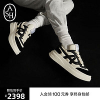 ASH【明星同款】女鞋2023IMPETUS单鞋小个子增高小白鞋熊猫鞋 白色/黑色 36瘦脚选小一码