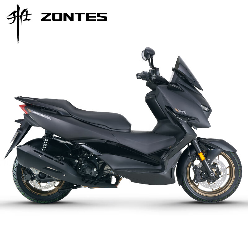 ZONTES 升仕 2023350M踏板摩托车 磨砂黑