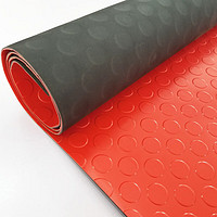 DIYIN 迪茵 PVC地垫加厚防滑垫防水脚垫门垫地胶 2.5mm厚红铜钱1.2米宽15米长