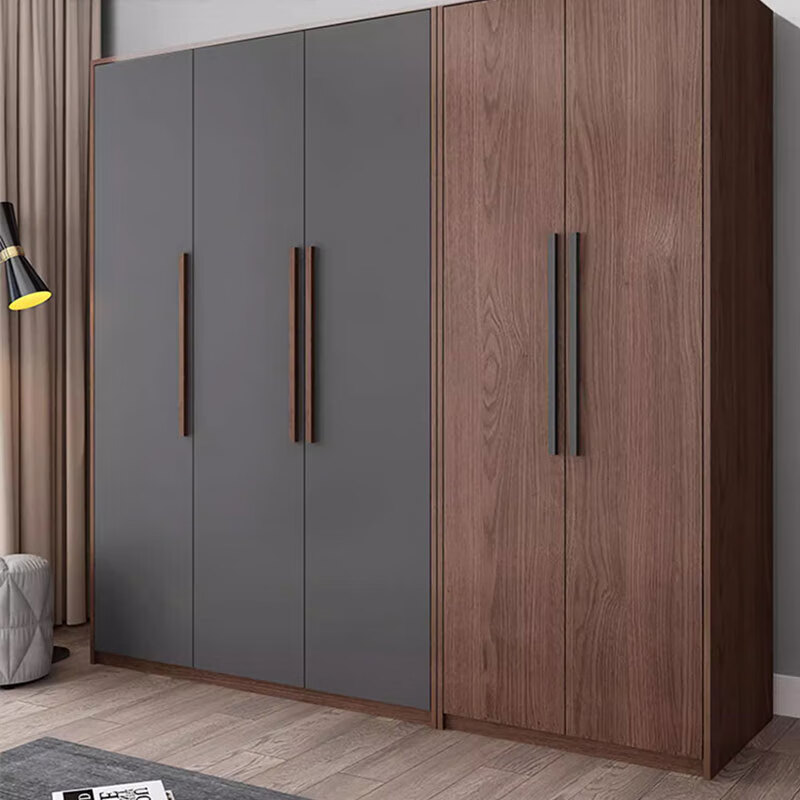 摩高空间 衣柜现代简约经济型组装五门实木质板式家用柜子大衣橱普通款1