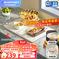 BLAUPUNKT 蓝宝 折叠暖菜板热菜板家用方形餐桌饭温BW02 旋钮双板-可热4-6盘菜