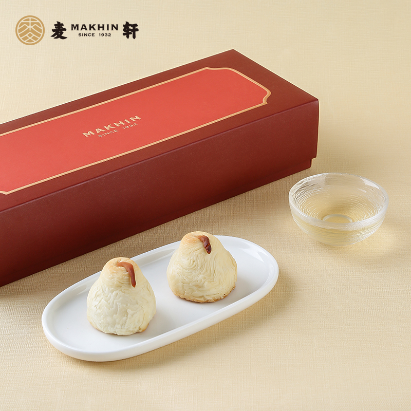 麦轩非遗24层酥皮柚梨酥栗子烧中式糕点粤式精品手信版下午茶零食