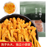 方家铺子七星蛹虫草 大孢子头虫草花300g(50g*6)菌菇煲汤火锅食材