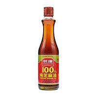 88VIP：长康 香油100%纯芝麻油500mlx1瓶调味凉拌烹饪火锅芝麻油