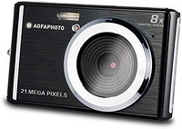 AGFA Photo – 緊湊型數碼相機,帶 2100 萬像素CMOS 傳感器,8 倍數碼變焦和 LCD 顯示屏,黑色