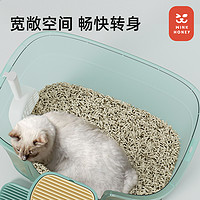 Wink honey 猫砂盆超大号开放式猫厕所防外溅猫砂垃圾桶缅因猫用品