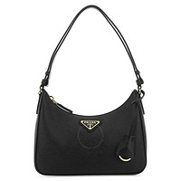 PRADA 普拉达 黑色Saffiano皮革 Re-Edition 迷你手袋 1BC204VJOMNZV F0632