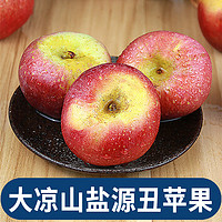 大凉山盐源丑苹果8斤新鲜水果当季现摘红富士冰糖心苹果整箱