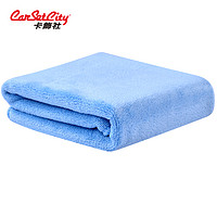 卡飾社 洗車毛巾擦車布 專用加厚吸水不留痕清潔抹布 超細纖短絨汽車用毛巾 天藍40*40cm