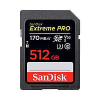 SanDisk 閃迪 Extreme Pro SDXC卡512GB UHS-I高速U3 V30