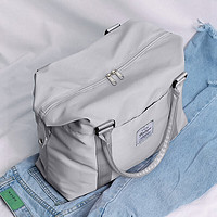Landcase 手提旅行包女运动手提包健身多功能行李包袋收纳袋 4093灰色大号