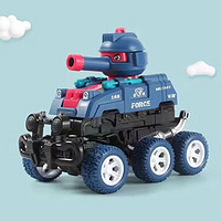 abay 兒童玩具碰撞變形慣性坦克可發射炮彈