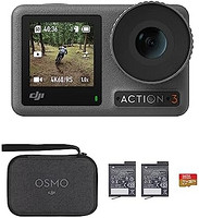 DJI 大疆 Osmo Action 3 Creator 組合,4K + 155° 超寬視野,10 位色彩深度,穩定,耐寒,2 節電池和 32GB microSD