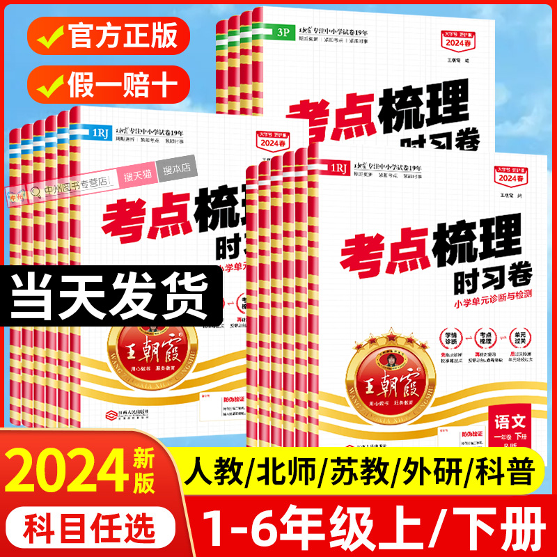 《王朝霞试卷·考点梳理时习卷》（2024版、年级/科目/版本任选）