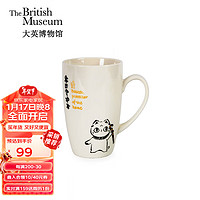 大英博物馆 陶瓷马克杯安德森猫办公室早餐杯新婚新年 水墨喵咖啡杯-权杖款