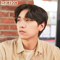 精工(SEIKO)眼镜框全框钛合金镜架男女款可配近视度数眼镜H03098 01金色