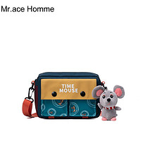 Mr.ace Homme mracehomme港风斜挎包女休闲简约手机包鼠年可爱萌趣单肩小包包男