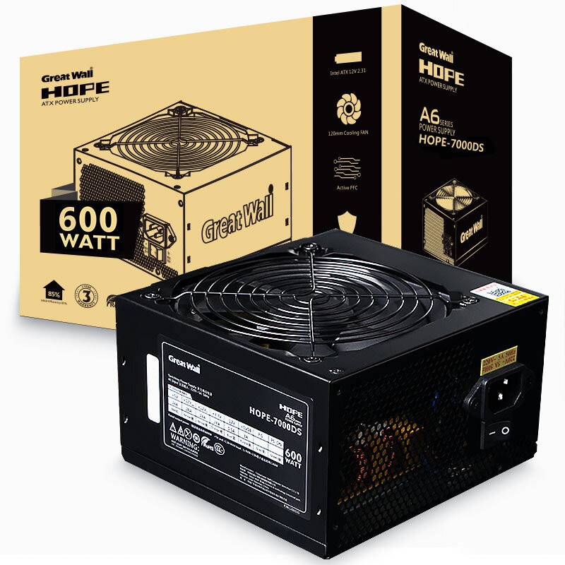  GREATWALL/长城葡萄酒 静音 电脑电源  600W
