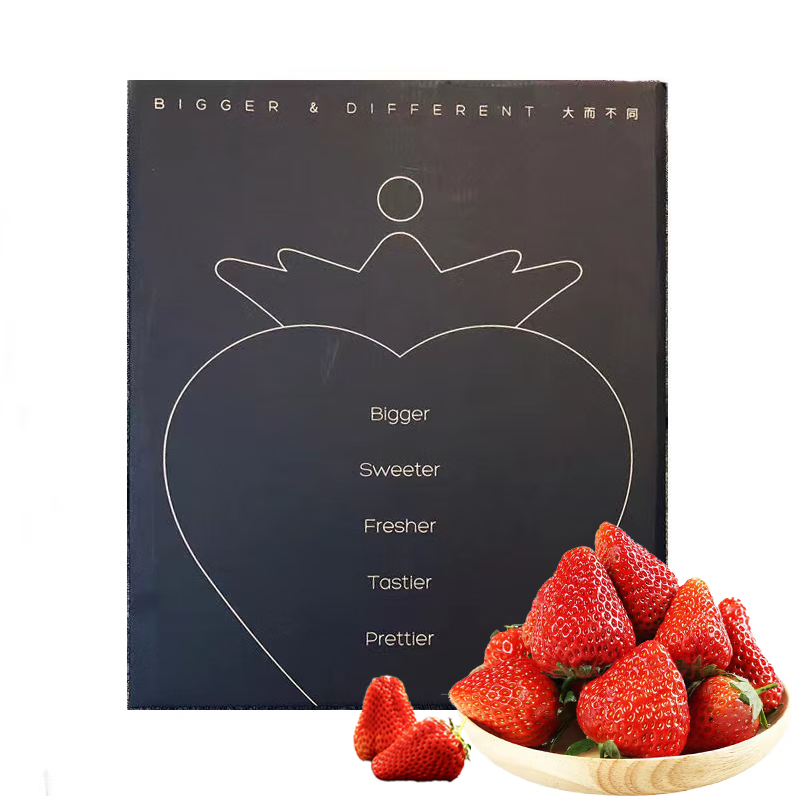 智洲丹东99红颜草莓 源头直发 礼盒装 35枚单颗25g-30g+ 珍品红颜99草莓 1盒35粒礼盒装【单果 25g-30g】