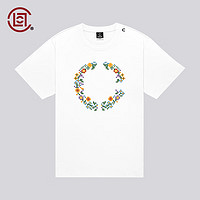 CLOT 凝结集团 花环刺绣LOGO短袖T恤DIGITAL UNIVERSE系列陈冠希主理 白色 0XL
