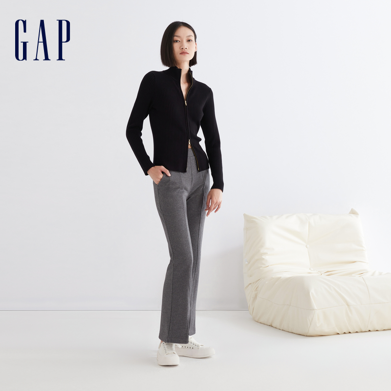 Gap 盖璞 女装冬季时尚罗纹针织半高领保暖毛衣宽松休闲上衣836390