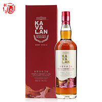 金车·噶玛兰层丰雪梨三桶单一麦芽威士忌KALVLAN  台湾700mL