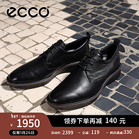 ecco 愛步 適動混合系列 男士休閑皮鞋 836404 黑色 44