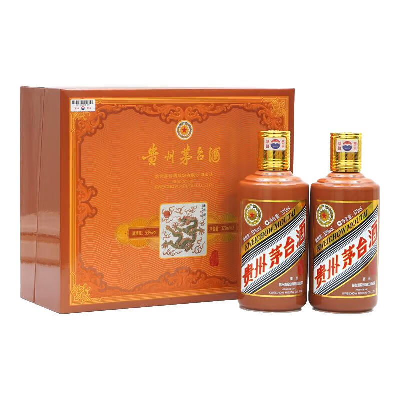 MOUTAI 茅台 53%vol 375ml×2贵州茅台酒（甲辰龙年）