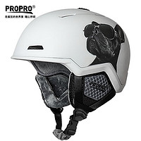 PROPRO 滑雪頭盔男女一體成型安全盔單板雙板滑雪運動護具裝備