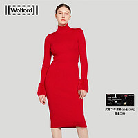 WolfordWolfordxHeurueh联名系列美利奴羊毛针织连衣裙53350 3038 红色 M