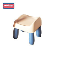 babyjianle 兒童幼兒園卡通積木椅積木桌小凳子拼插裝玩具學習桌椅子 小藍凳（尺寸：20*18*14cm）