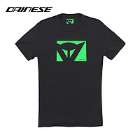 DAINESE/戴尼士 COLOR NEW T-SHIRT摩托车夏季纯棉T恤休闲舒适半袖男女款 507/黑-荧光绿（男款） XL