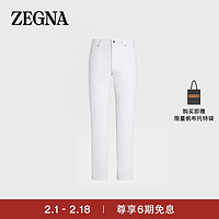 杰尼亚（Zegna）白色 Cashco Roccia 长裤UCP21A6-CITY-512-38