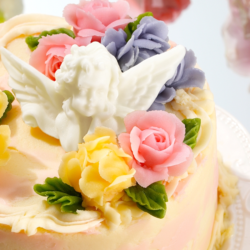 诺心天使花园蛋糕浪漫热情主义甜品裱花儿童蛋糕同城配送