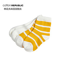 cotton REPUBLIC 棉花共和国 袜子儿童袜子海星条纹2双装婴童中筒袜婴儿袜