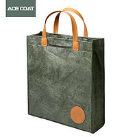 ACE COAT文艺通勤休闲手提包男女笔记本电脑包14英寸文件袋手拎文件包袋 仓绿色 14英寸