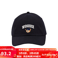 SPAO棒球帽20Woodie多色时尚百搭帽子SPACDA3A11 黑色 均码
