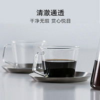 LIKUAI 利快 Kinto日本进口耐热玻璃拿铁咖啡杯430ml酒杯牛奶杯水杯马克杯