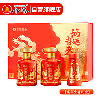 SHUITA 水塔 龙年生肖老陈醋礼盒鸿运当头500ml*2坛+200ml*1瓶年货礼盒 山西醋